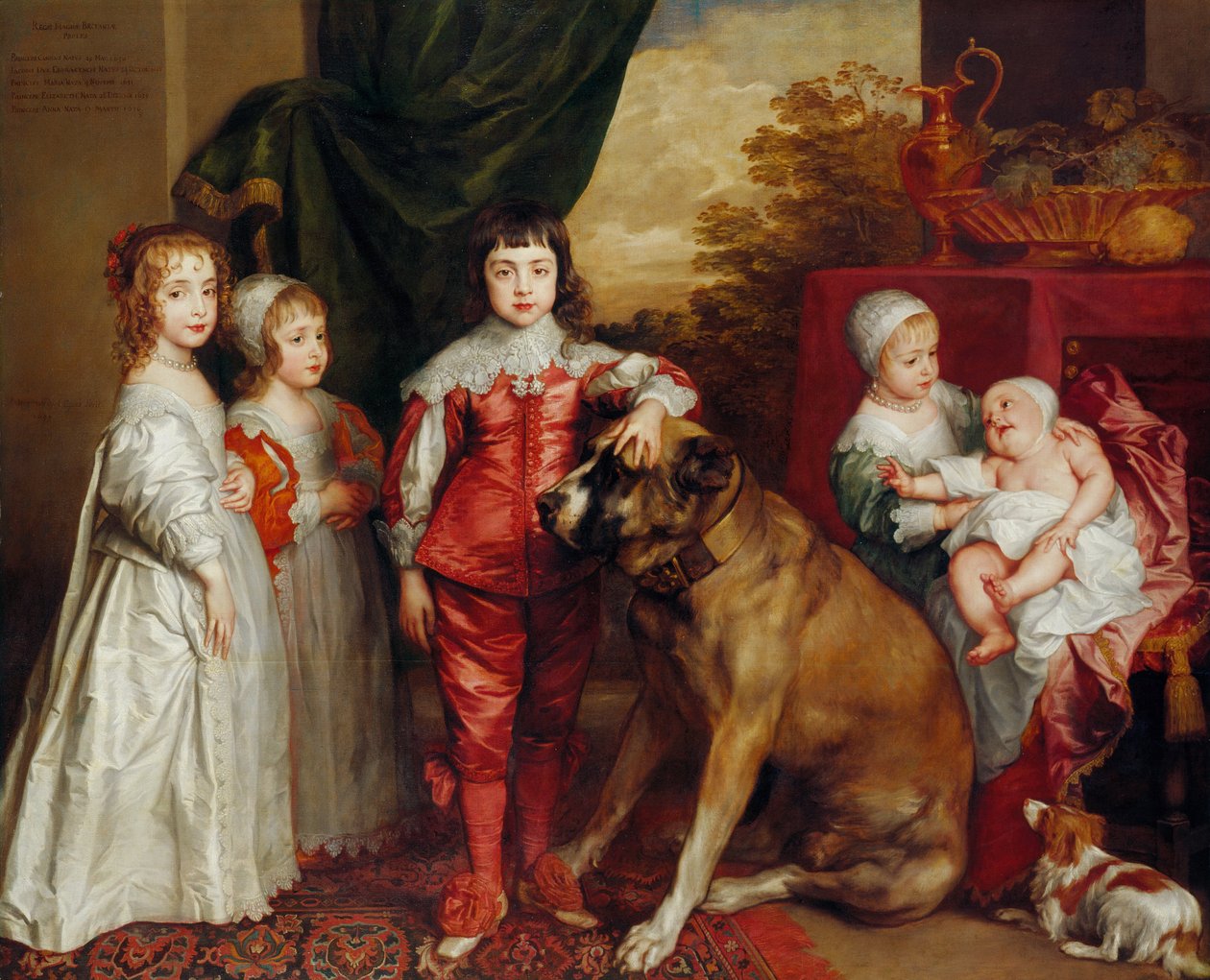Pět nejstarších dětí Karla I. od Anthony van Dyck
