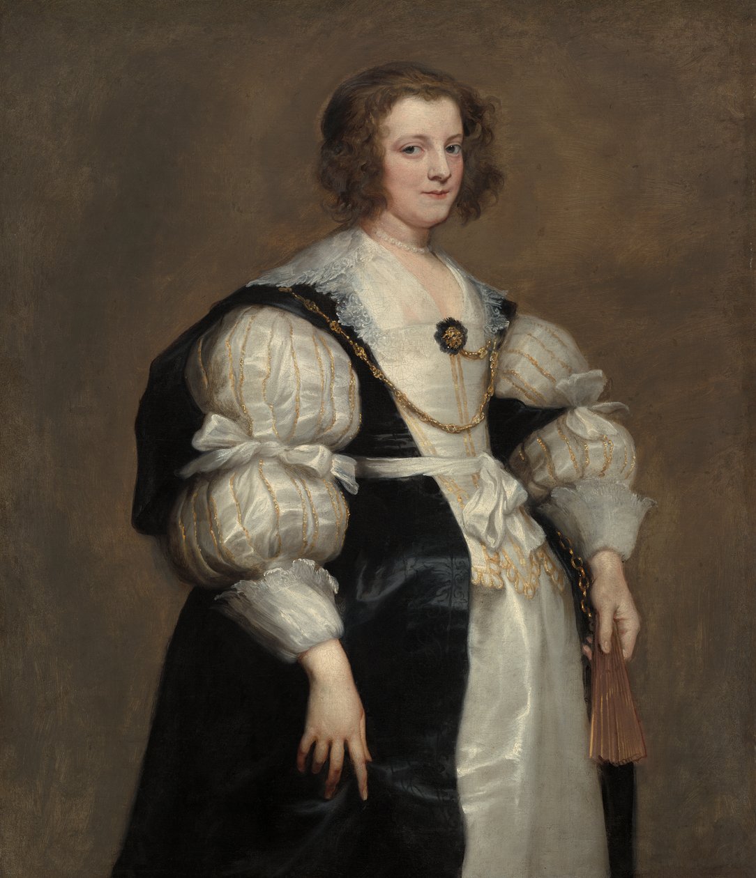 Dáma s ventilátorem, kolem 1628 od Anthony van Dyck