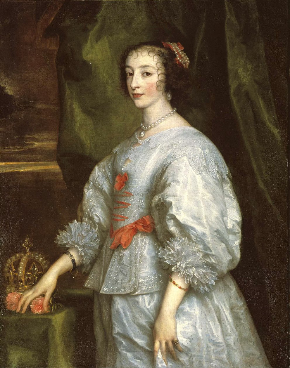 Královna Henrietta Marie (1609-69) od Anthony van Dyck