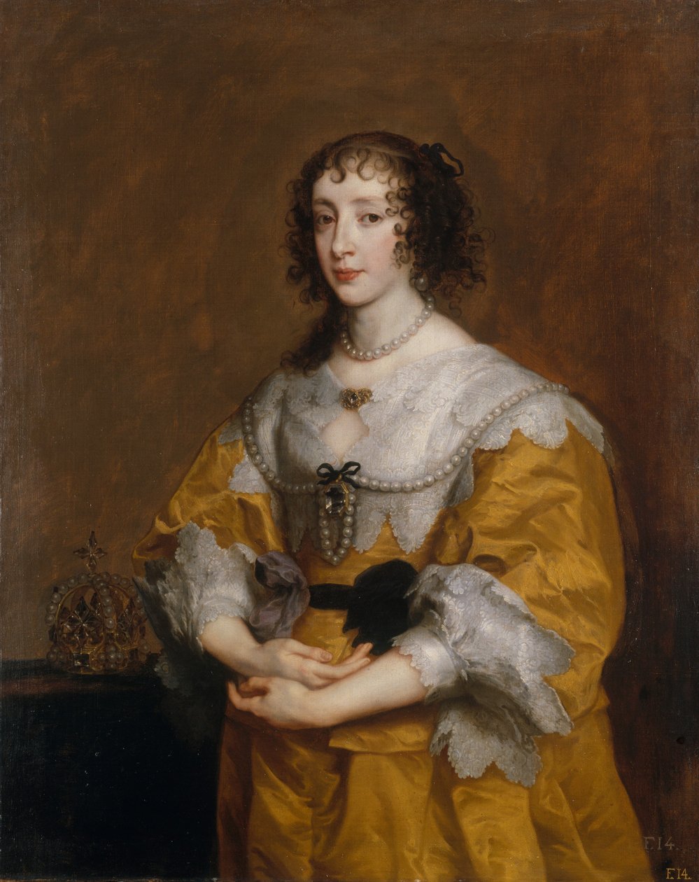 Královna Henrietta Maria, 1636. od Anthony van Dyck