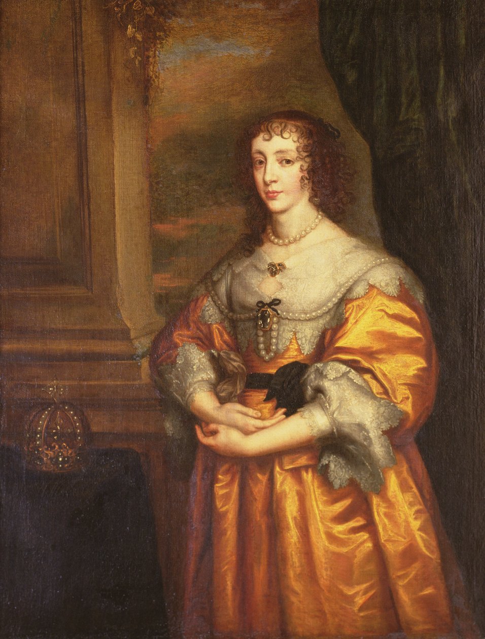 Královna Henrietta Maria, c. 1633 od Anthony van Dyck