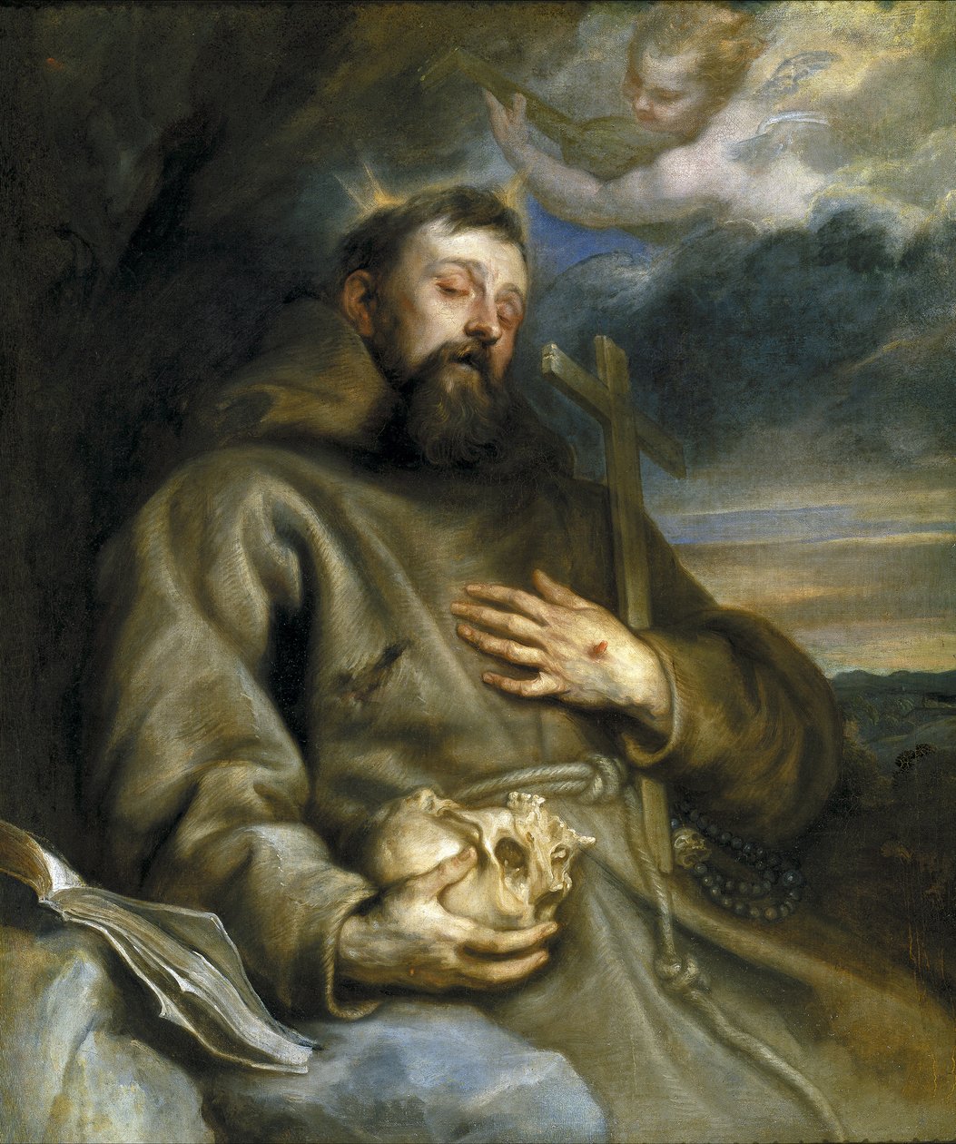 Svatý František z Assisi v extázi od Anthony van Dyck