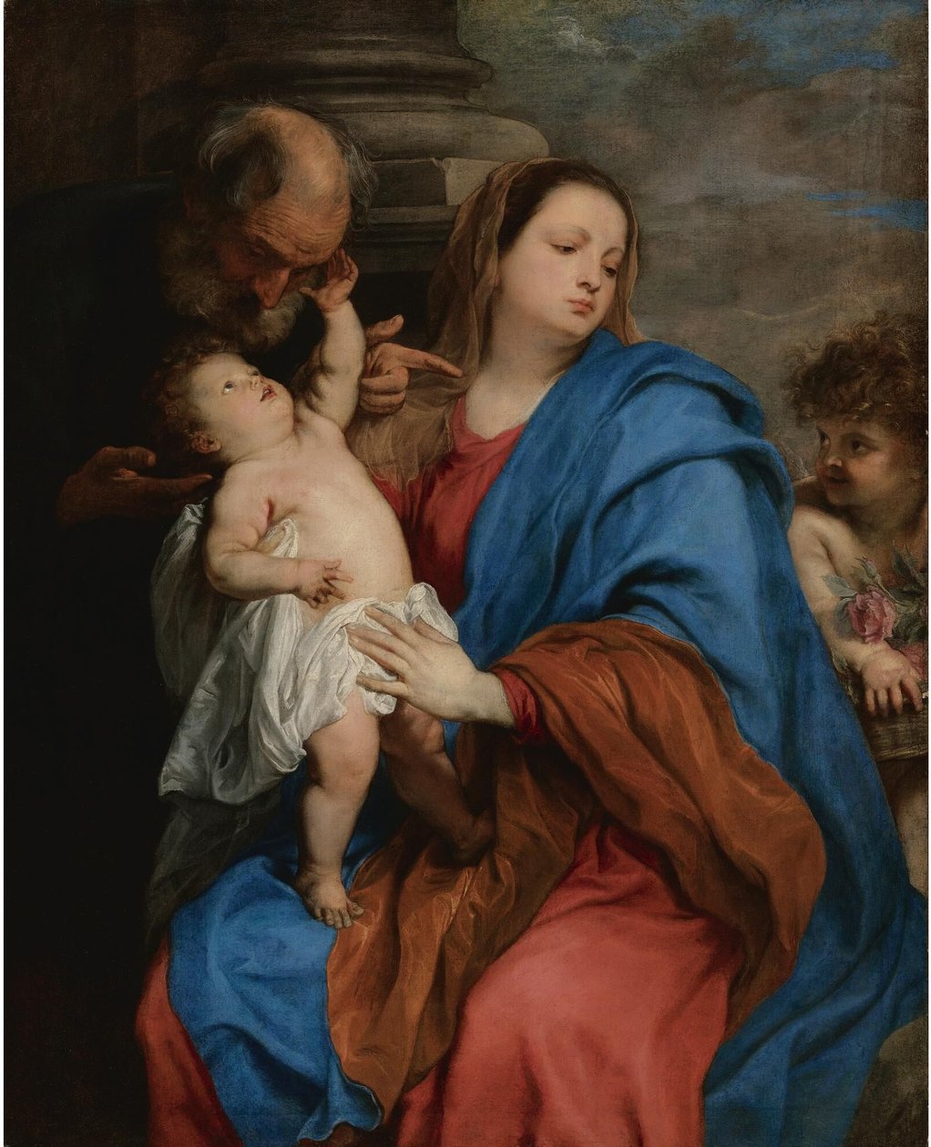 Svatá rodina s andělem od Anthony van Dyck
