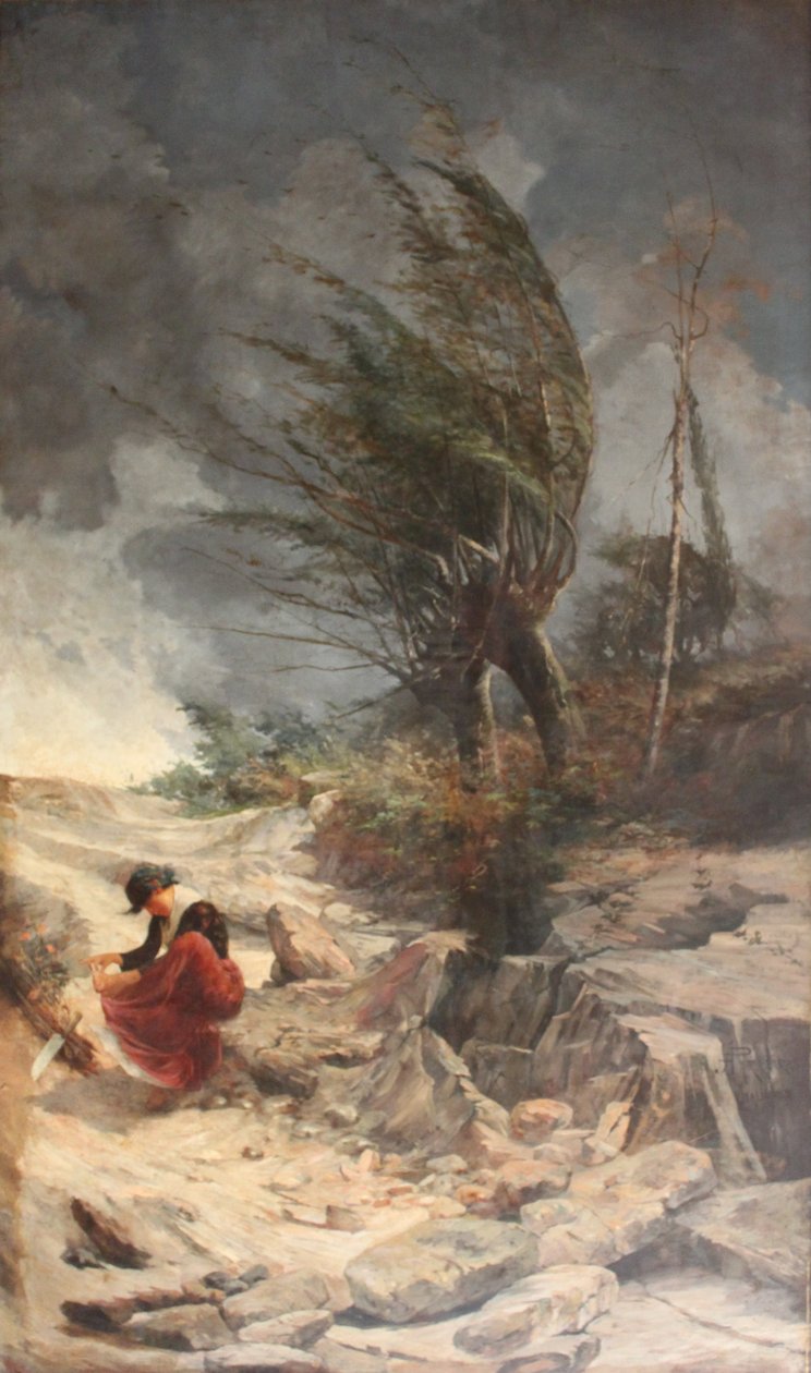 Vichřice, Benátky od Antonio Parreiras