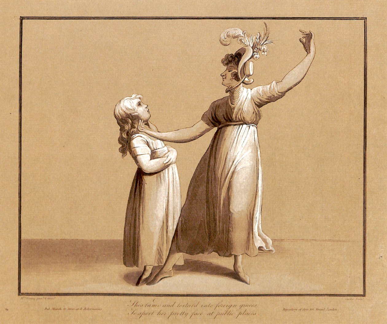 Portrét Sarah Siddonové prohlašující báseň Samuela Rogerse 27. dubna 1795 od Antoine Cardon