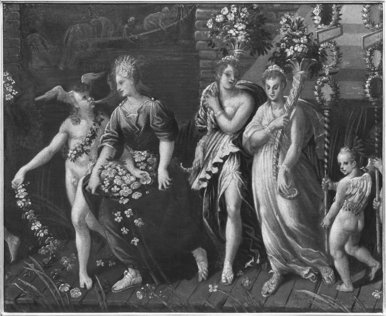 Triumph of Spring (detail) od Antoine Caron