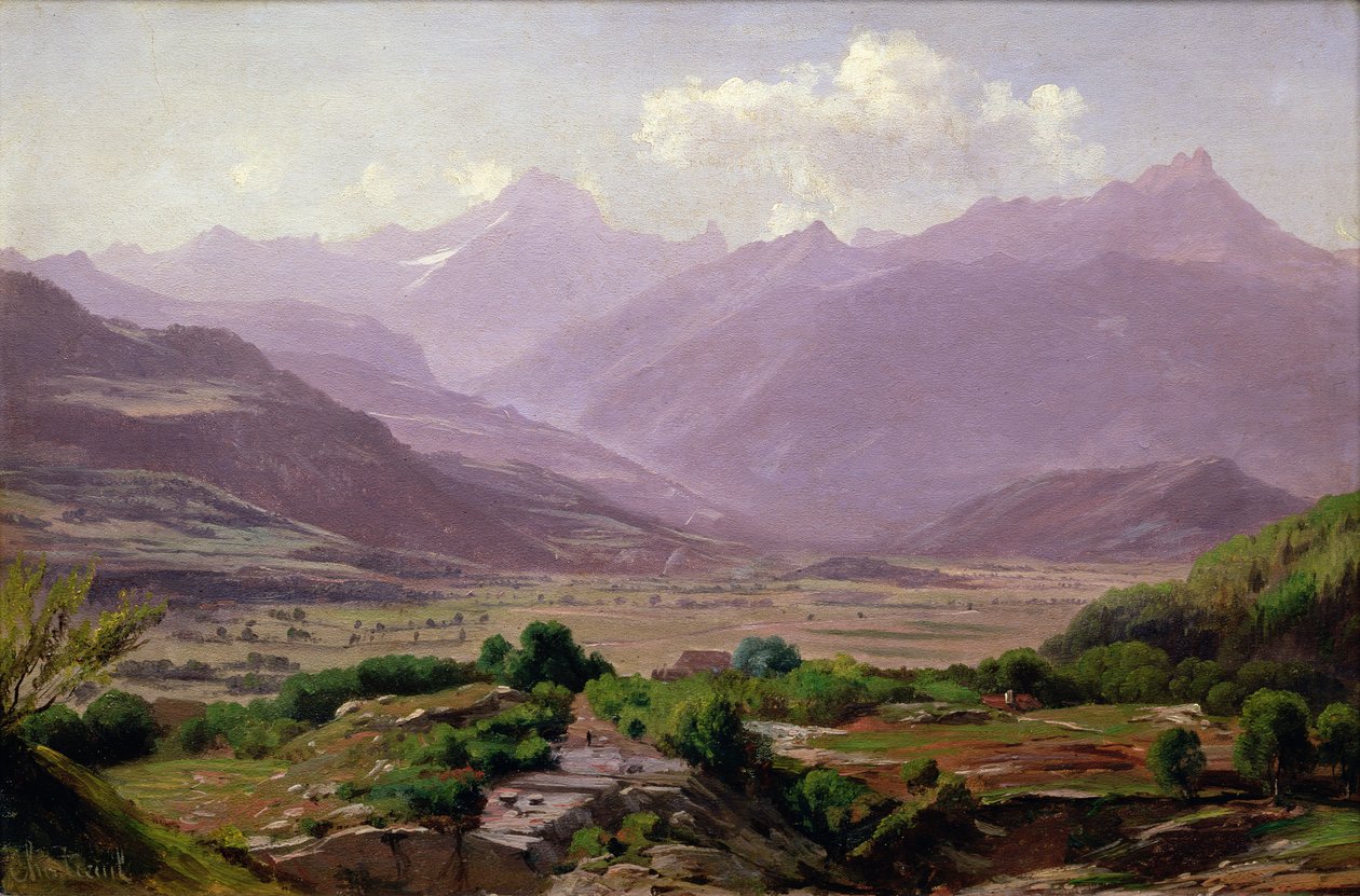 Údolí za úsvitu, 1852 od Antoine Chintreuil