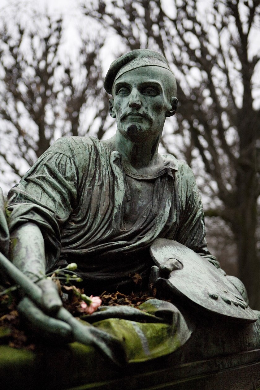 Hrob Jean Louis Andre Theodore Gericault (1791-1824) (bronz) od Antoine Etex