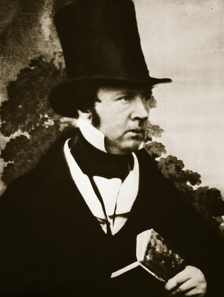 Portrét Fox Talbot (sépiová fotografie) od Antoine Francois Jean Claudet