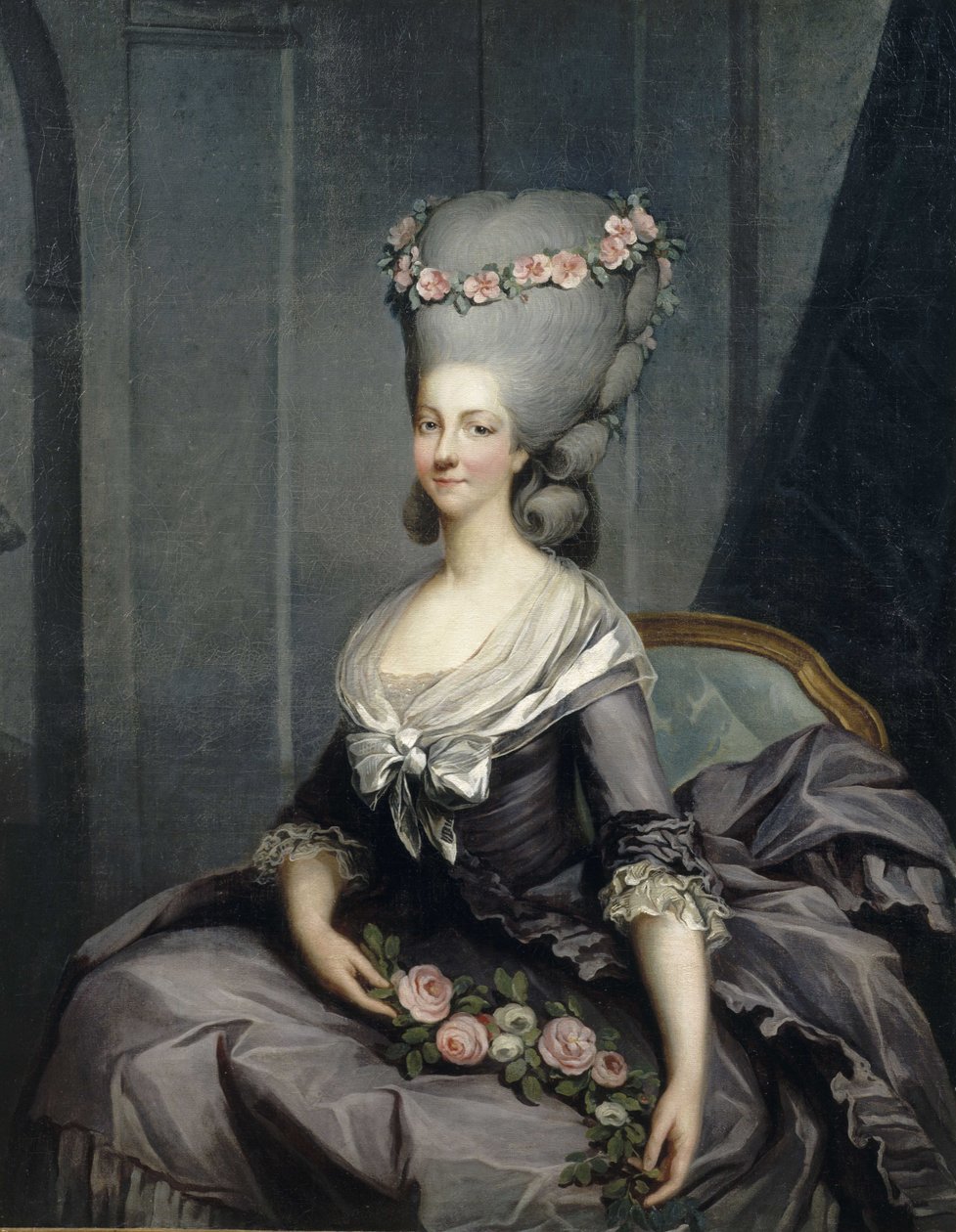 Portrét Marie Louise Thérèse Savoyské, princezny z Lamballe (1749-1792) od Antoine François Callet