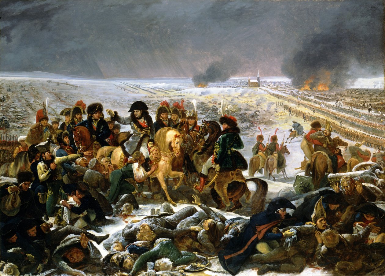 Napoleon na bitevním poli Eylau od Antoine Jean Gros