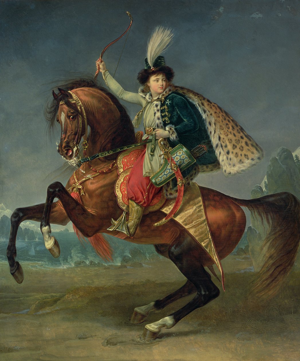 Princ Boris Nikolajevič Jusupov (1794-1849) 1809 (ropa) od Antoine Jean Gros