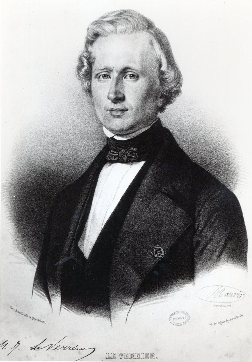 Urbain Le Verrier (1811-77) od Antoine Maurin
