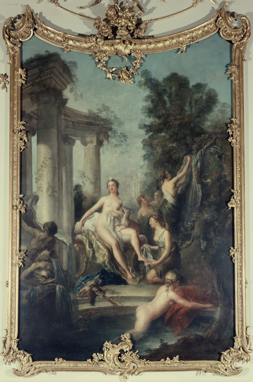 Koupající se Diana a její nymfy, 1747 od Antoine Pesne