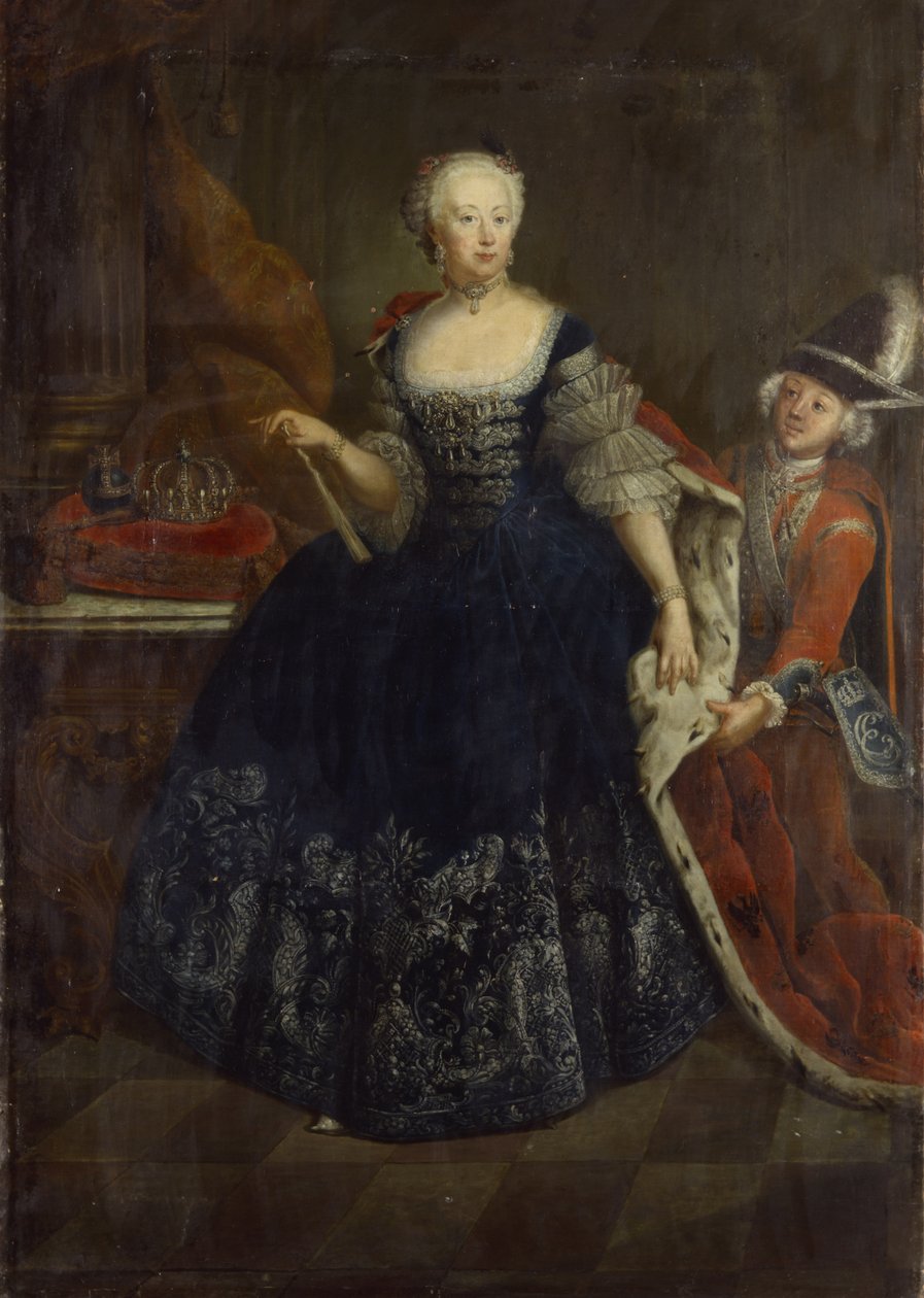 Elisabeth Christine z Braunschweigu jako královna od Antoine Pesne