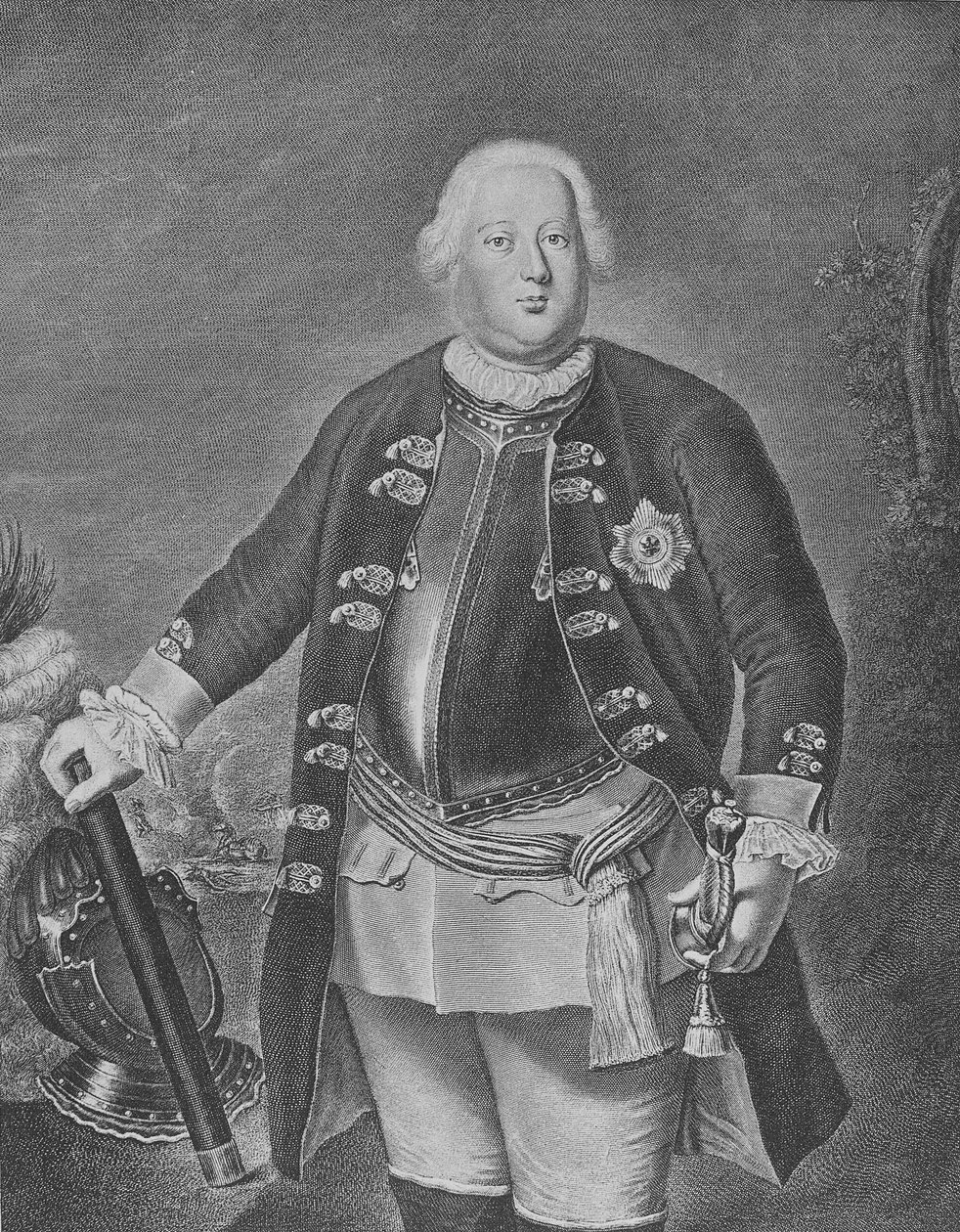Friedrich Wilhelm I., král pruský od Antoine Pesne