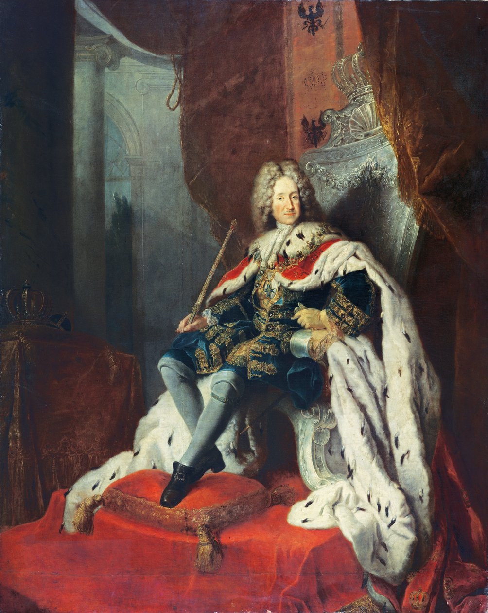 Pruský král Fridrich I od Antoine Pesne