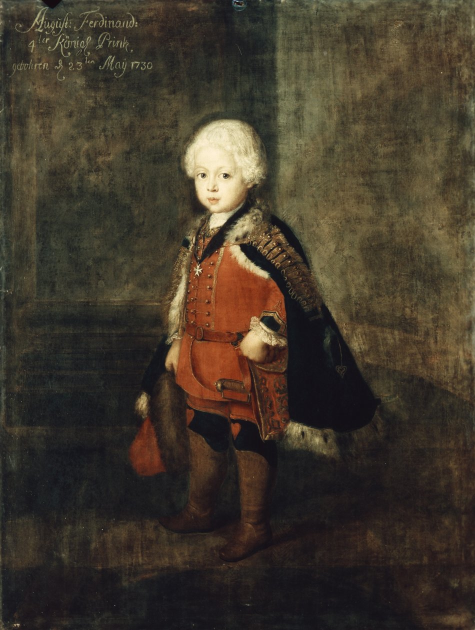 Princ Augustus William ve věku čtyř let, 1734 od Antoine Pesne