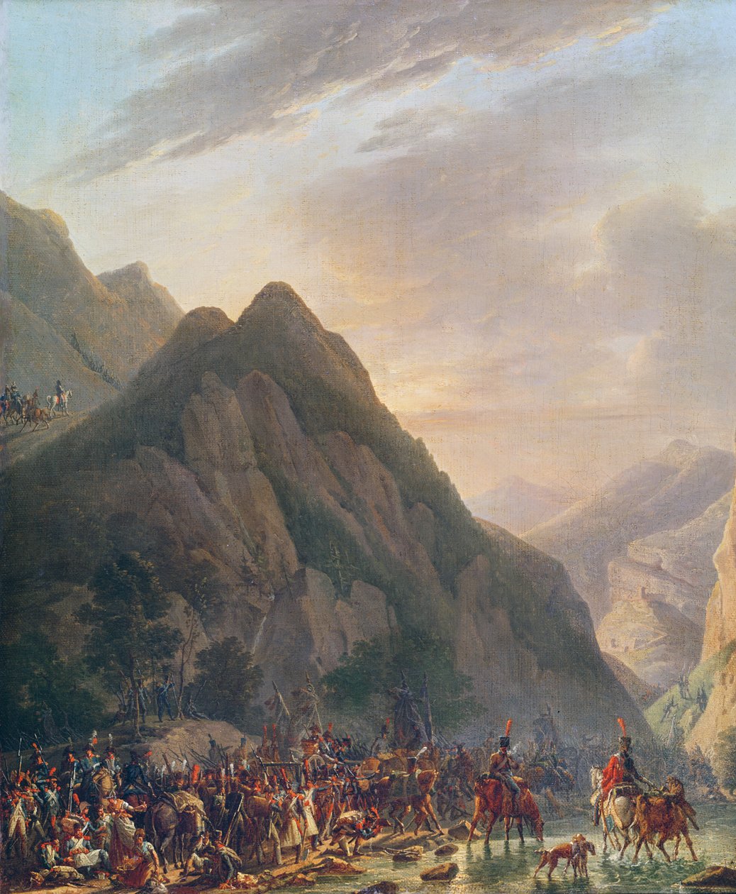 Průchod Mount Albaredo od Antoine Pierre Mongin