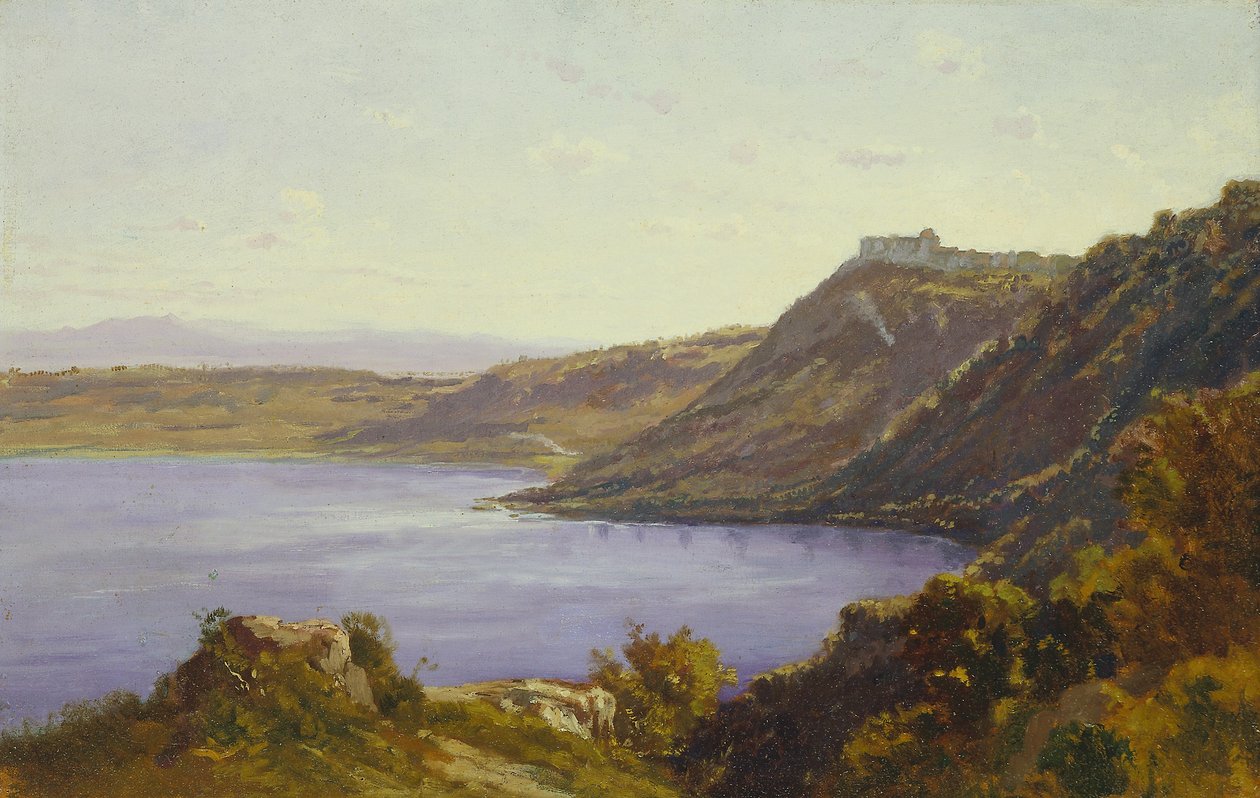 Jezero Albano od Antoine Victor Edmond Joinville