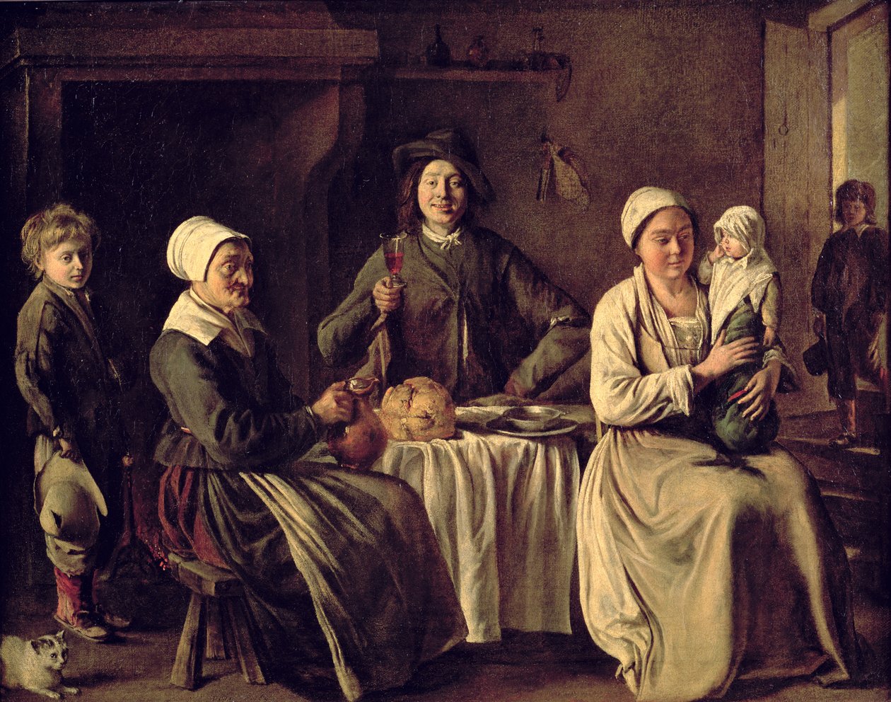 Rolnická rodina, 1642 od Mathieu Le Nain