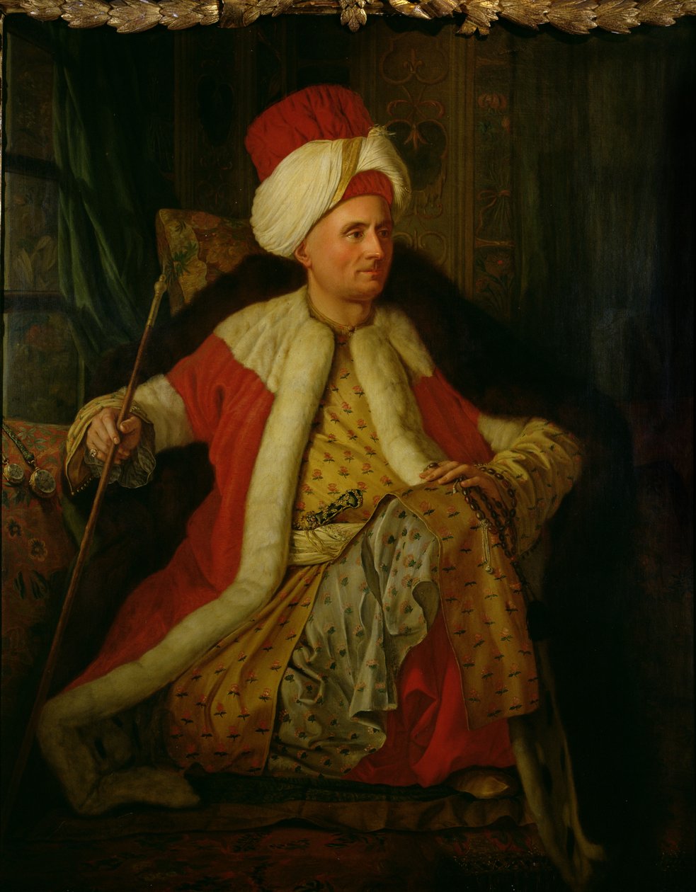 Charles Gravier (1717-87) Comte de Vergennes v orientálním kostýmu, 1766 od Antoine de Favray