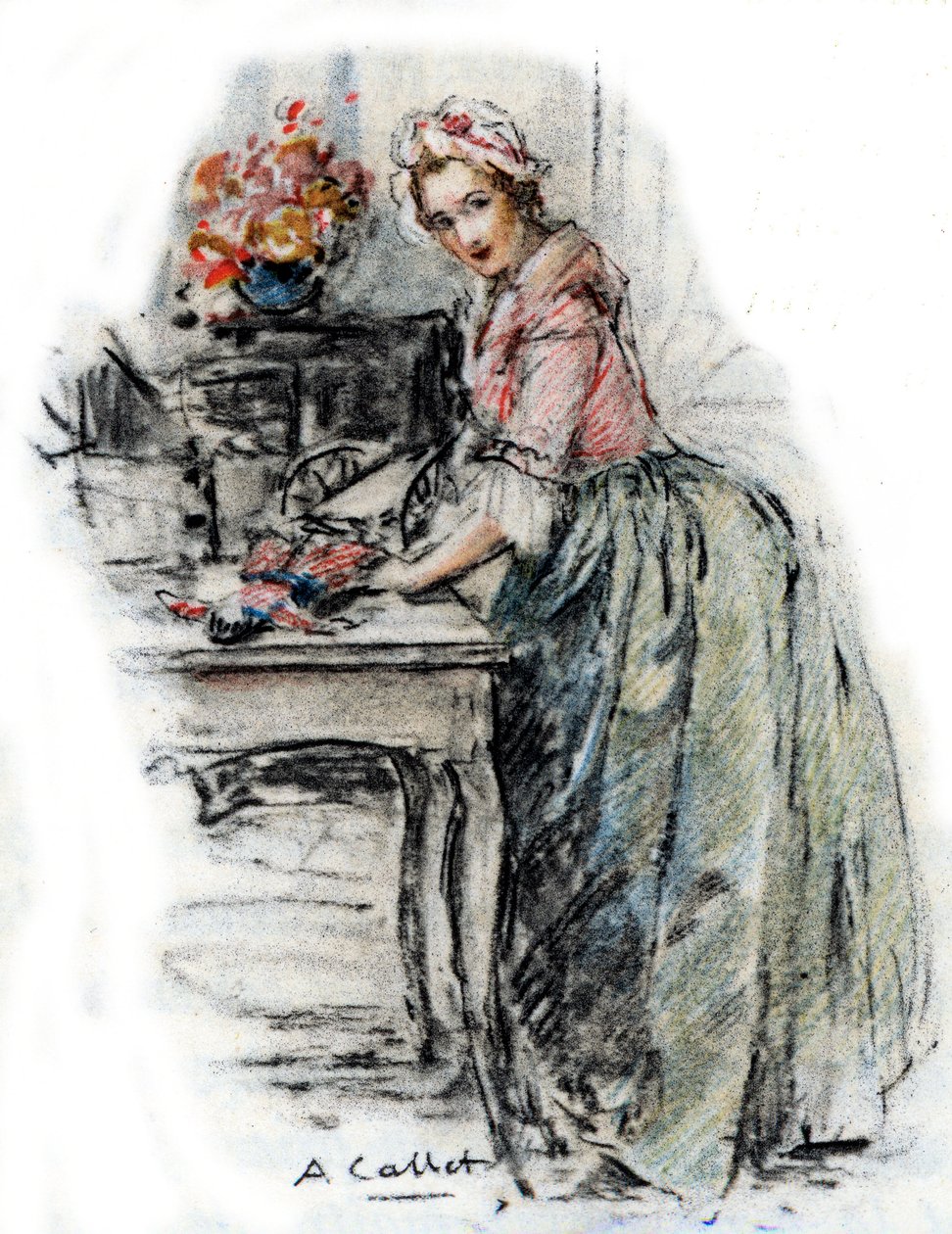 Portrét Charlotte od Antoine Calbet