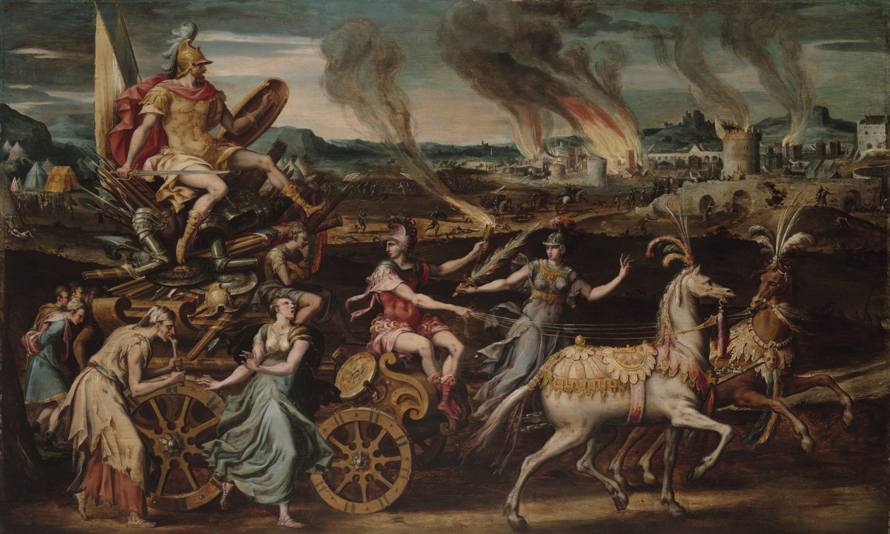Triumf Marsu, kolem roku 1570 od Antoine Caron