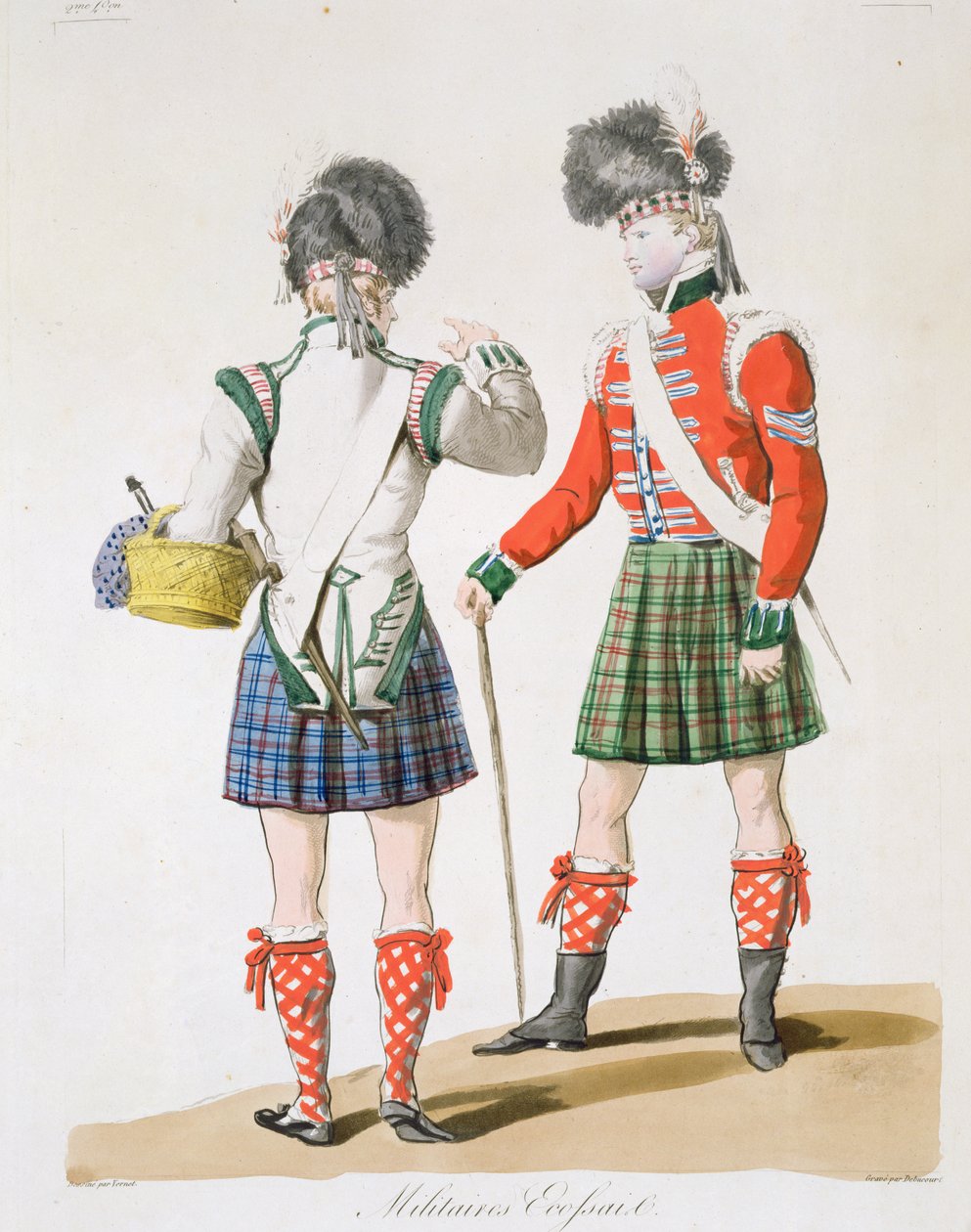 skotští vojáci od Antoine Charles Horace Vernet