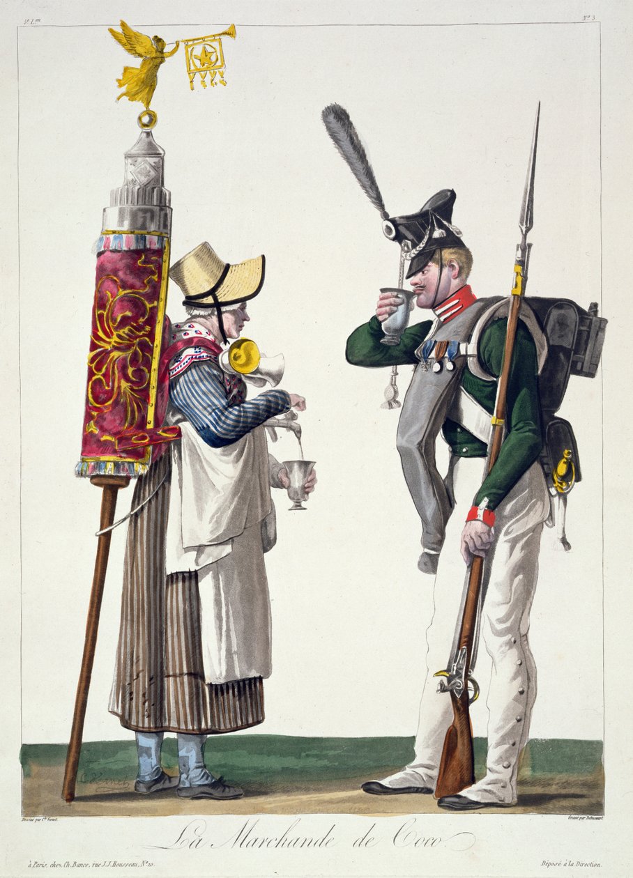 Prodejce kakaa od Antoine Charles Horace Vernet