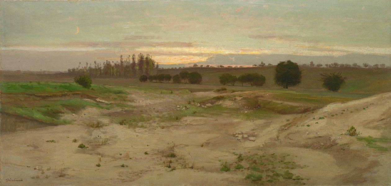 Marl Pit v Mulcent: Večer od Antoine Chintreuil