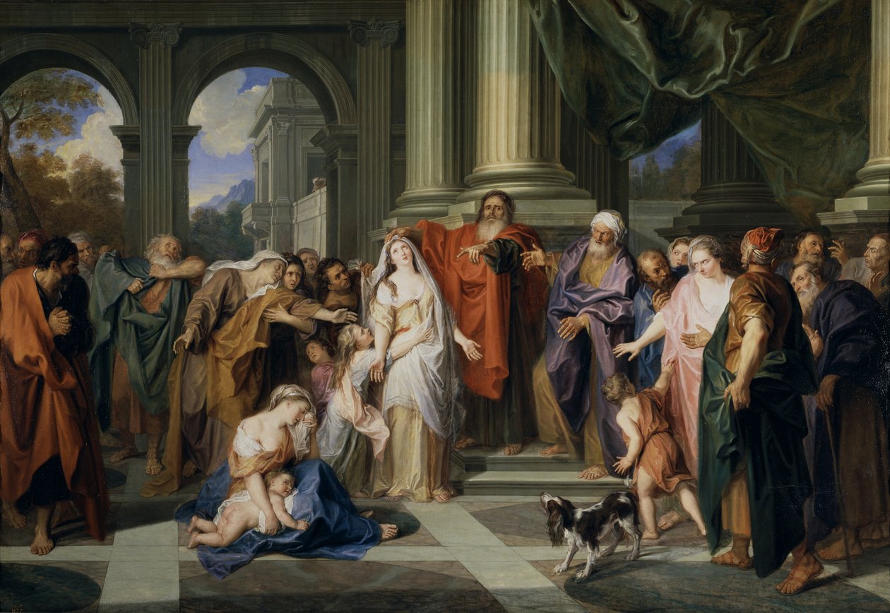 Susannah obviněná z cizoložství, 1695-1696 od Antoine Coypel