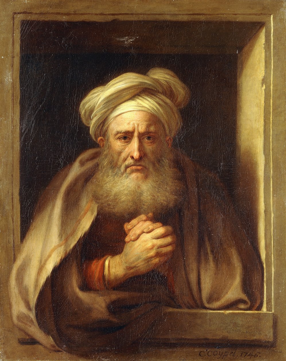Smutný Herakleitos, 1746 od Antoine Coypel