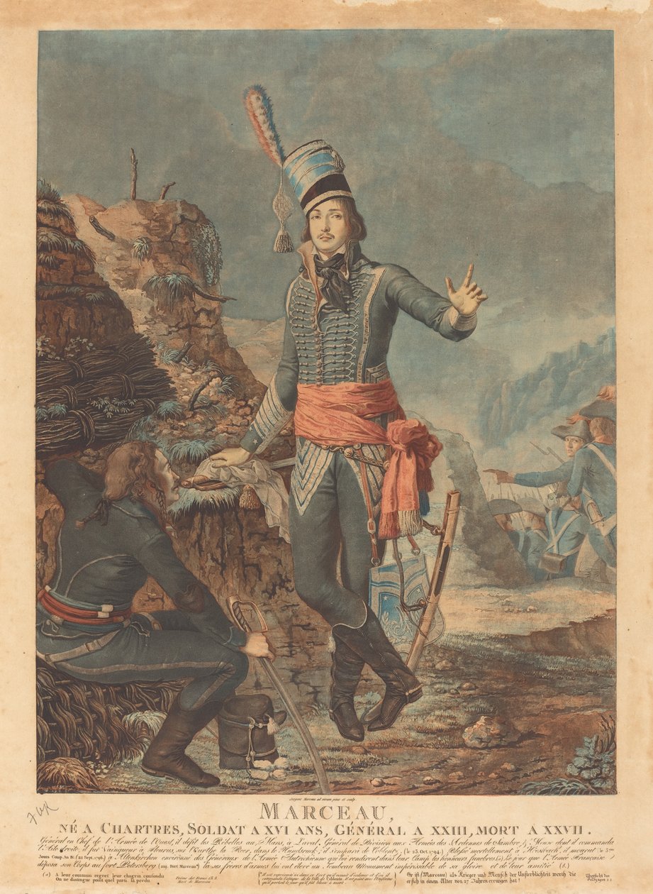 Generál Francois Severin Desgraviers Marceau od Antoine François Sergent