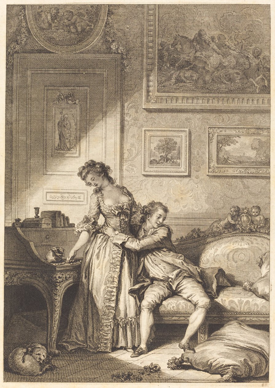 Lakomá žena, galantní podvodník. od Antoine Jean Duclos