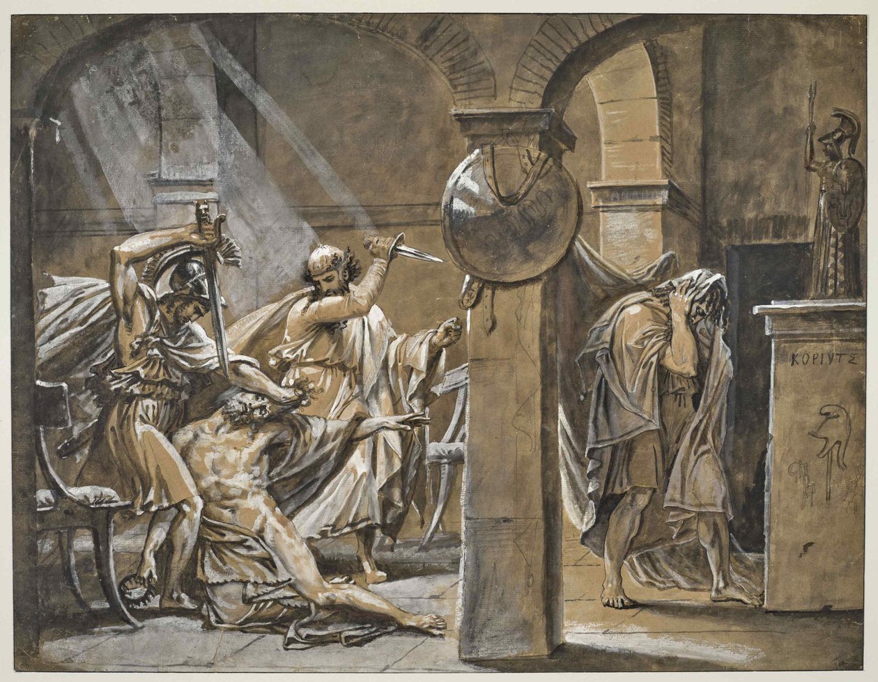 Smrt Timofana, 1842. od Antoine Jean Gros Baron
