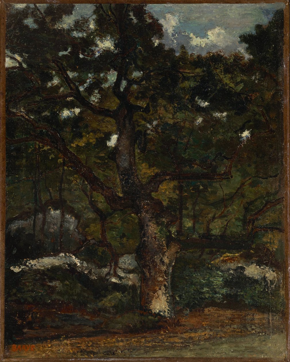Pozemek v lese Fontainebleau od Antoine Louis Barye