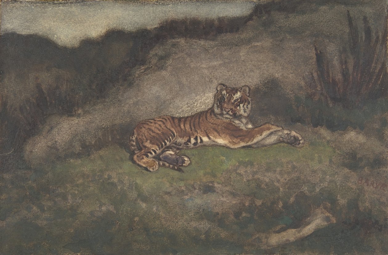 Tygr, 1810-75. od Antoine Louis Barye