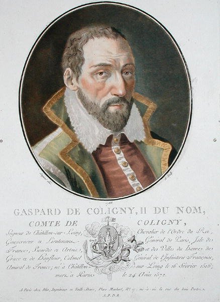 Gaspard (1519-72) hrabě z Coligny od Antoine Louis Francois Sergent Marceau