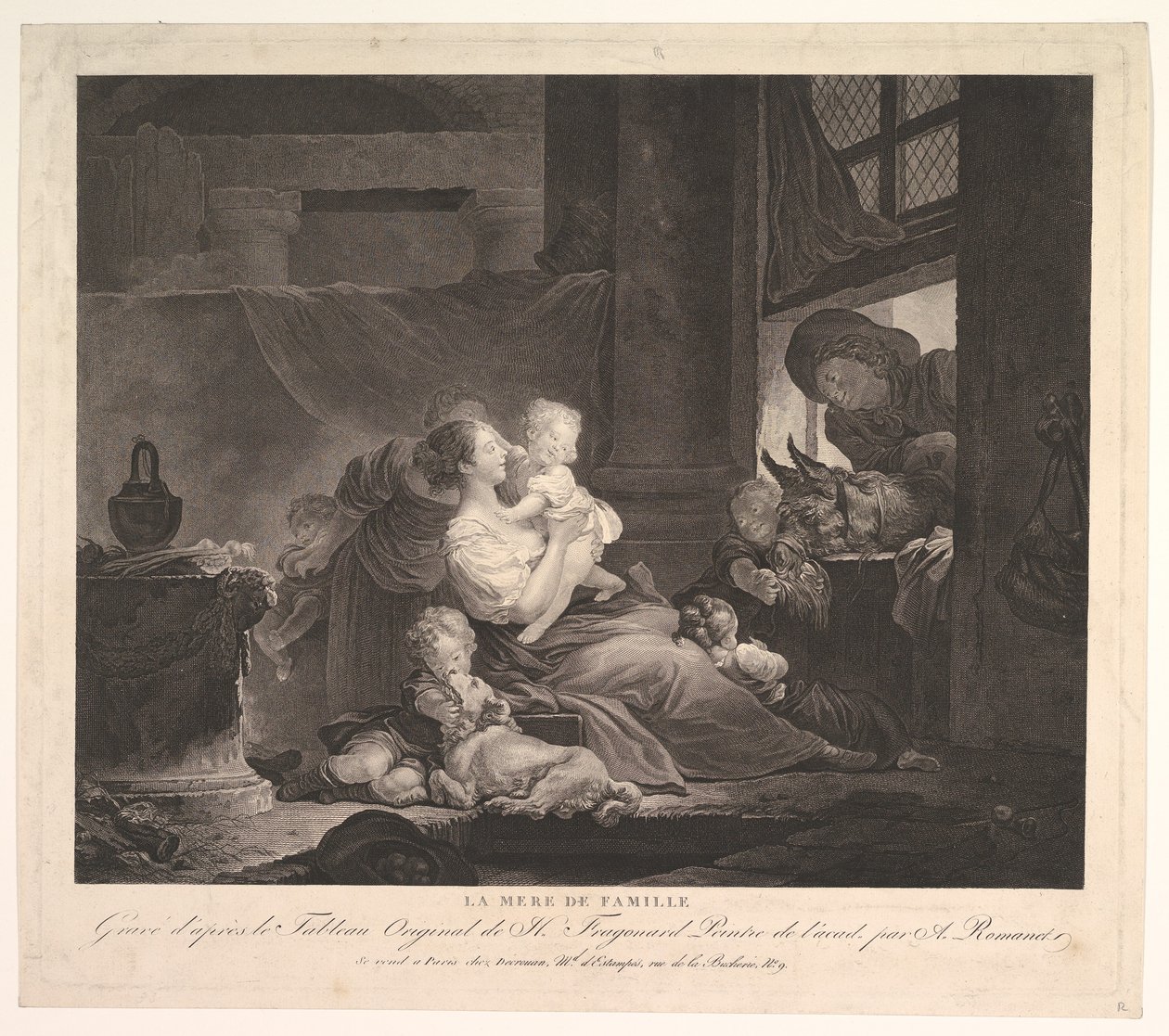 Rodinná matka.n.d. od Antoine Louis Romanet