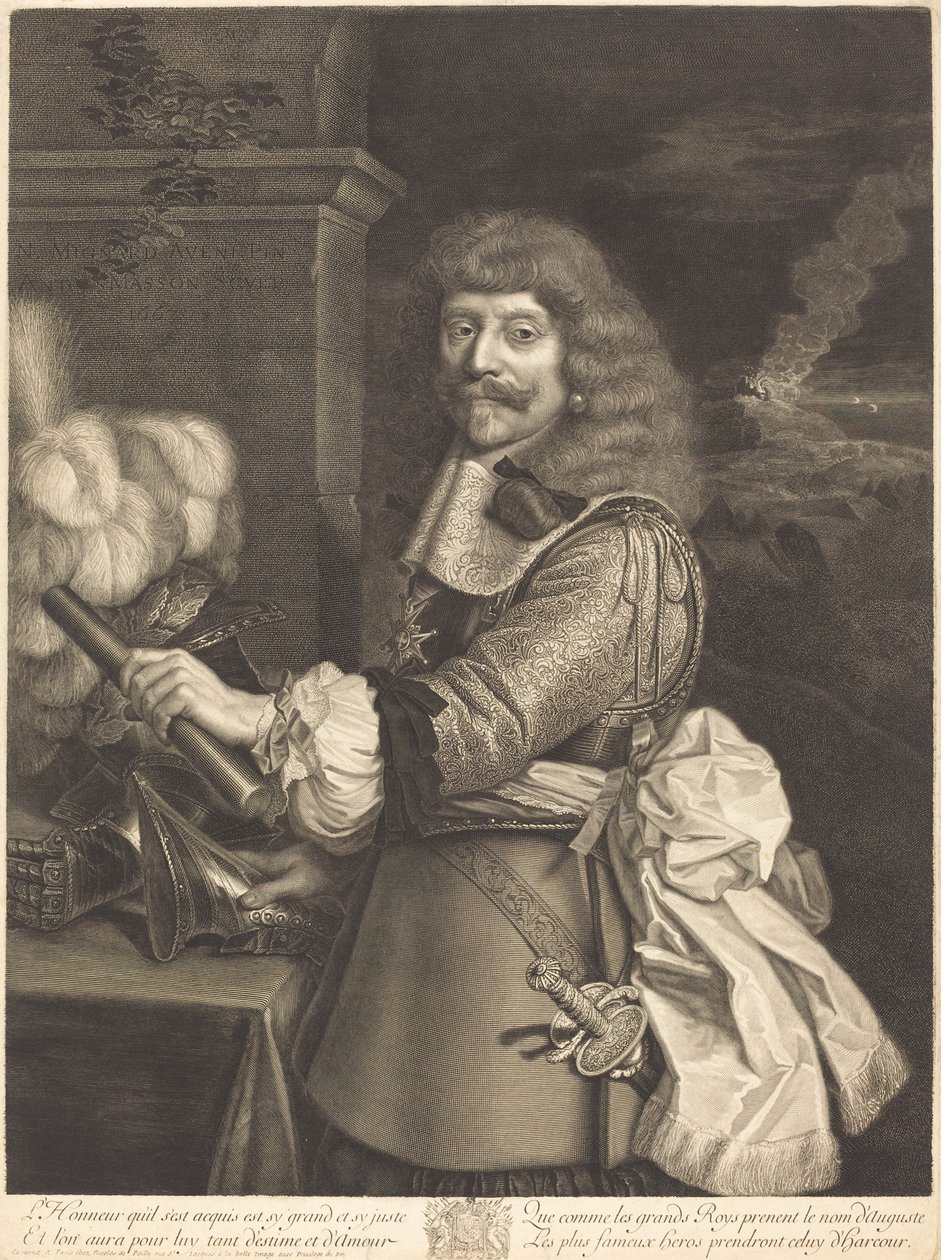 Jindřich Lotrinský od Antoine Masson after Nicolas Mignard