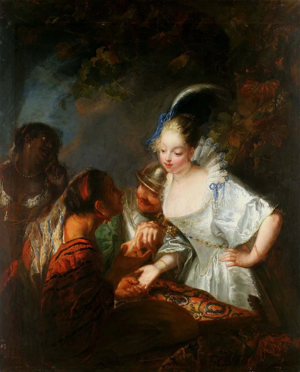 Cikánská věštkyně. od Antoine Pesne