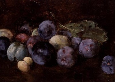 Zátiší švestek, 1874 od Antoine Vollon
