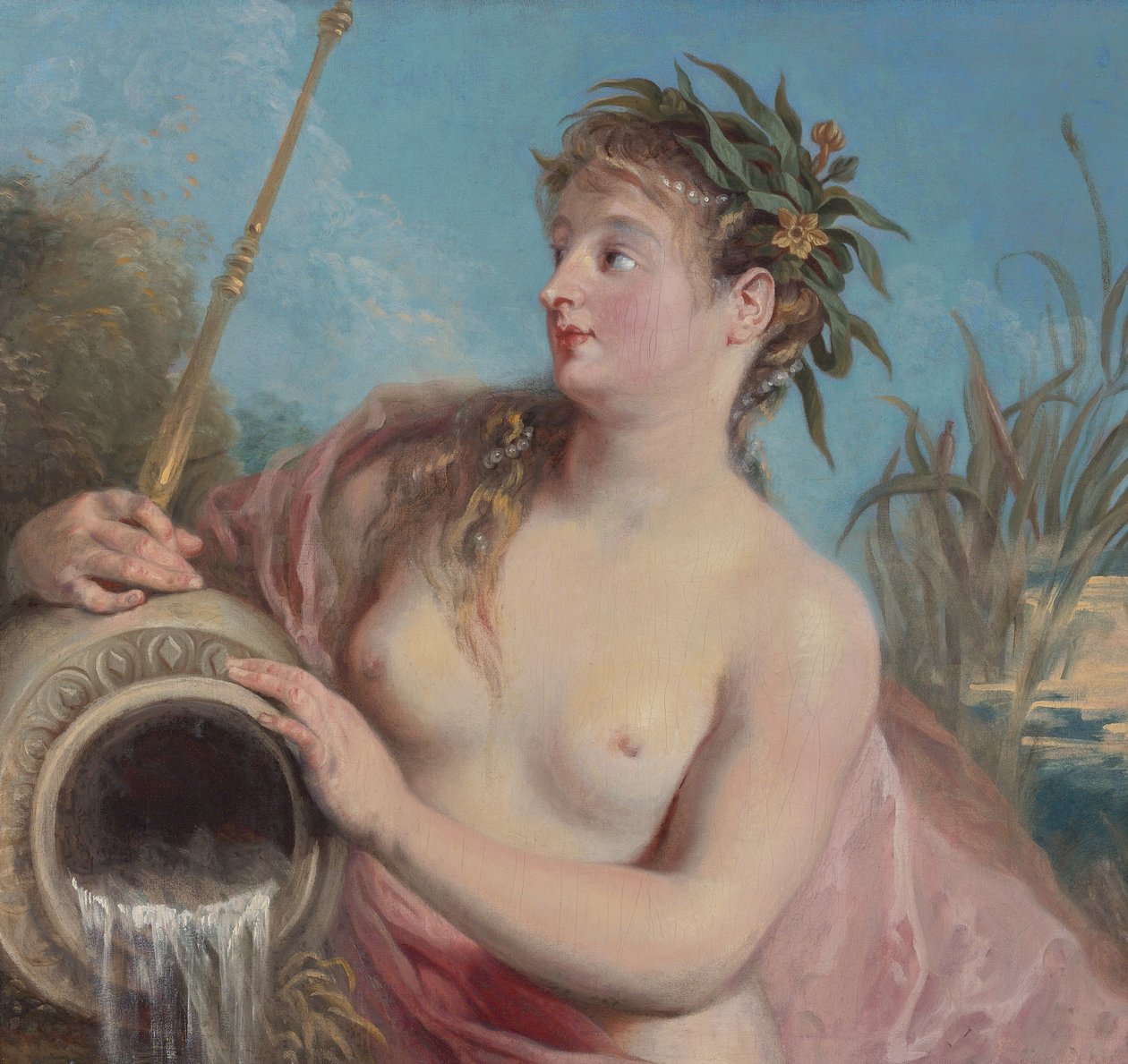 Nymfa fontány od Jean Antoine Watteau
