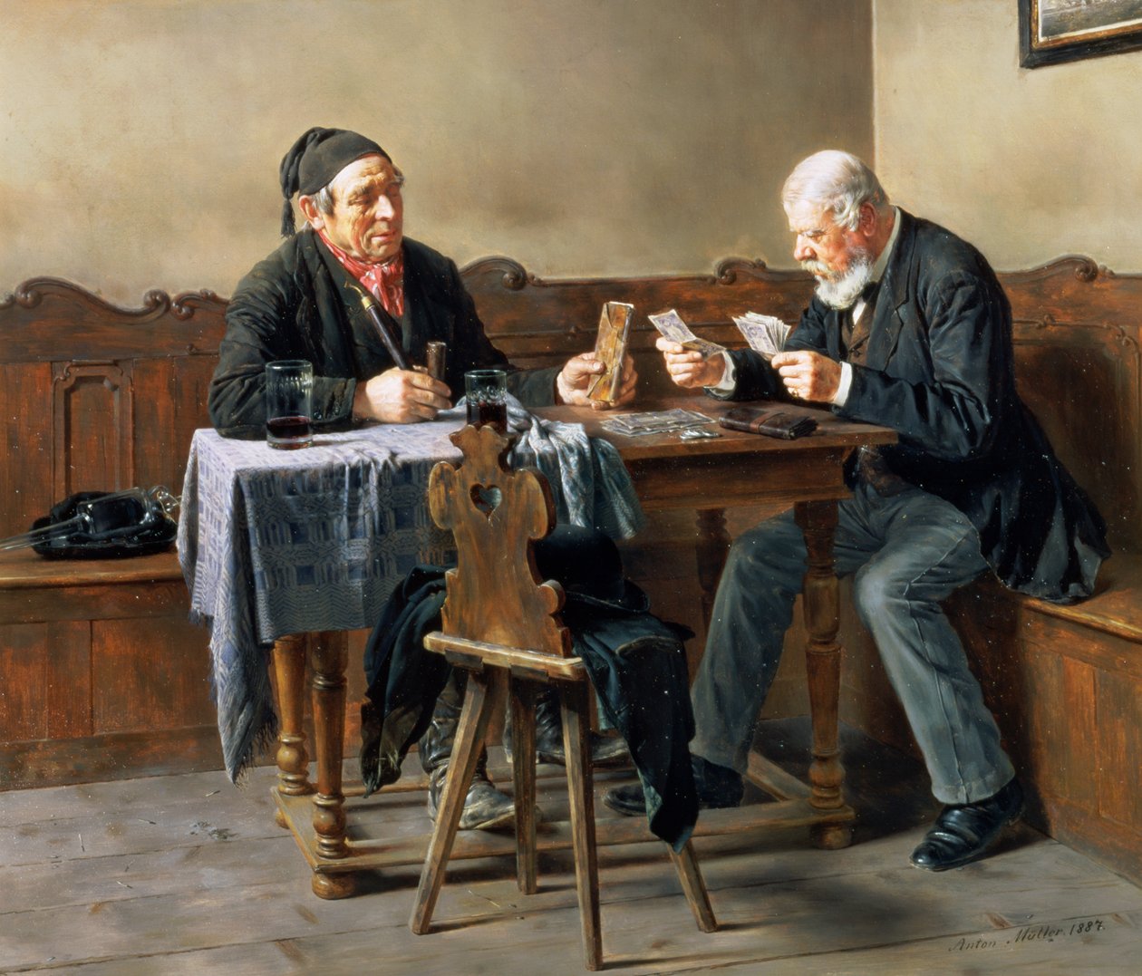Den výplaty, 1887 od Anton Muller