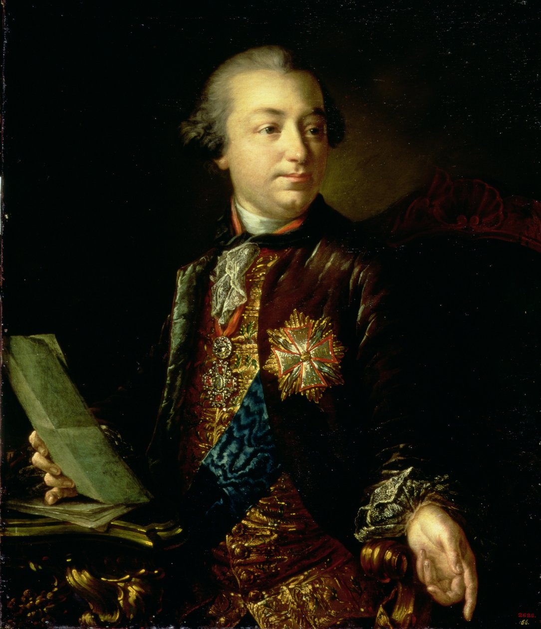 Portrét Ivana Ivanoviče Šuvalova (1727-97), prezidenta Akademie umění od Anton Pavlovich Losenko