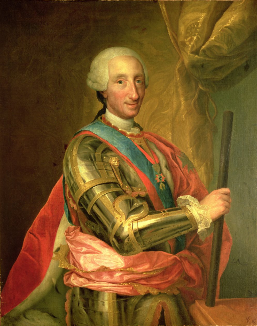 Karel III. (1716-88) v brnění, po roce 1759 od Anton Raphael Mengs