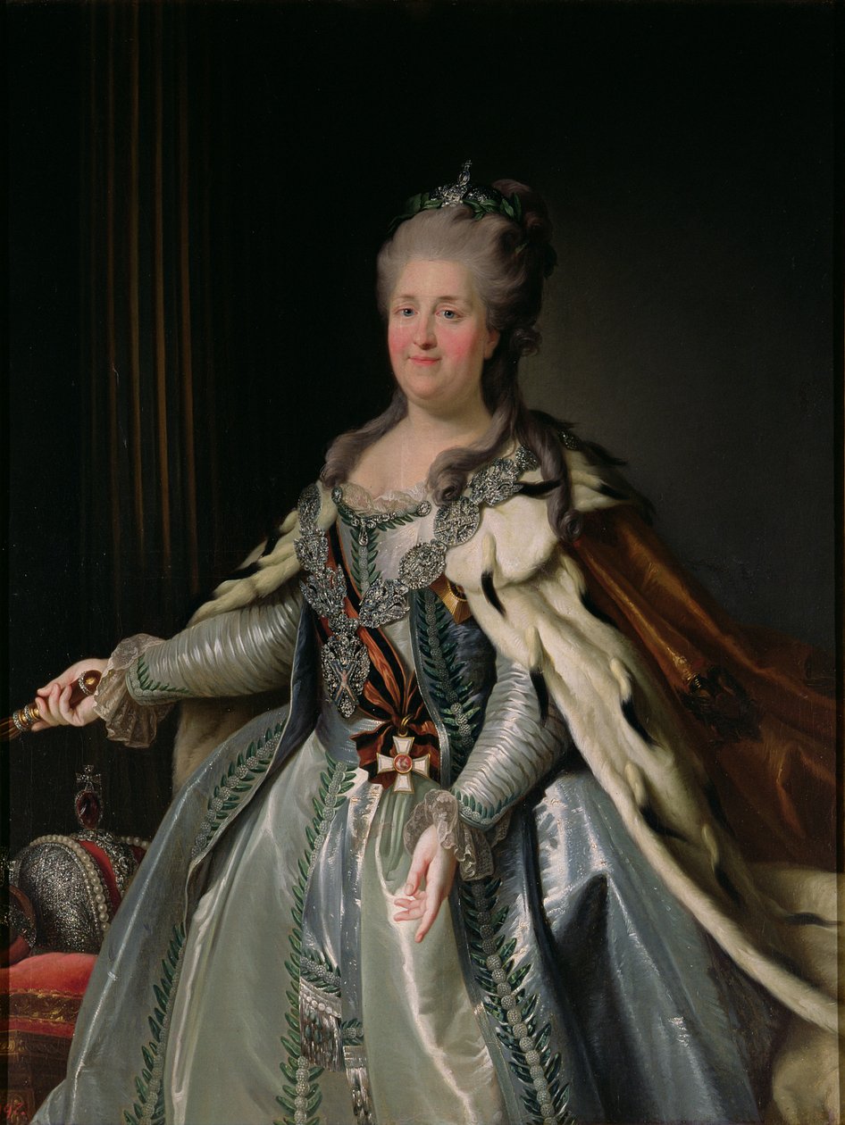 Portrét Kateřiny II. (1729-96) od Anton Albertrandi