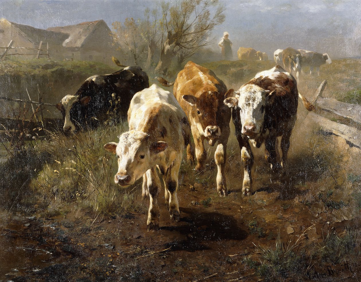 Procházka k pijákovi, 1888 od Anton Braith