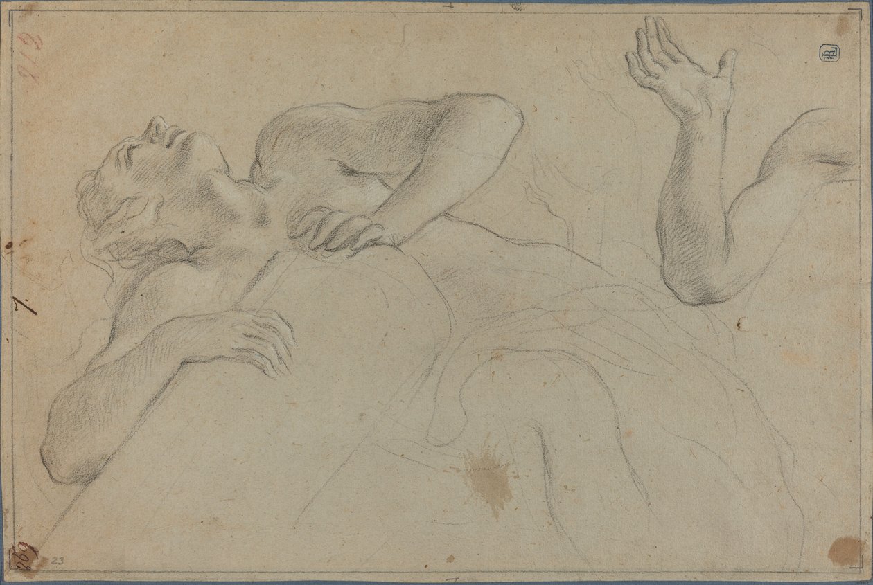 Satyr opírající se o sloup od Anton Domenico Gabbiani
